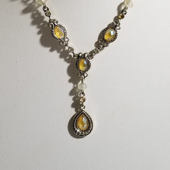 Avon SH silvertone necklace 15" w/ 2 1/2" ex. 1.1780 - Picture 2 of 10